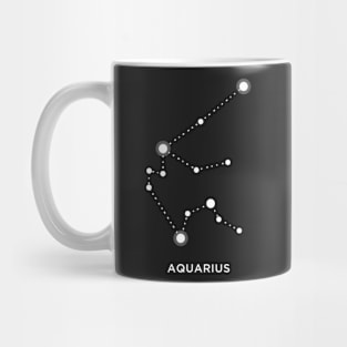 Aquarius Zodiac Constellation Shirt Birth Sign Mug